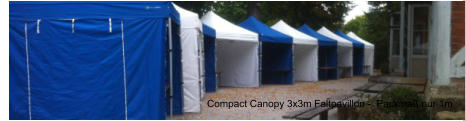 Compact Canopy 3x3m Faltpavillon -  Packmaß nur 1m